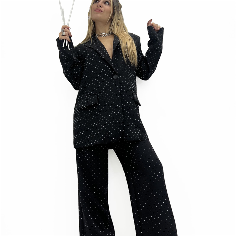 completo giacca e pantalone con brillantini  comet